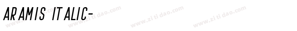 Aramis Italic字体转换